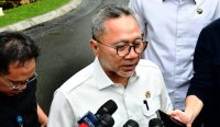 Menko bidang Pangan, Zulkifli Hasan di Kompleks Istana Kepresidenan.