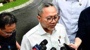 Menko bidang Pangan, Zulkifli Hasan di Kompleks Istana Kepresidenan.