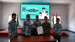 Ali Sodikin Waktu daftar Calon Bupati lewat PKB Kabupaten Pasuruan.